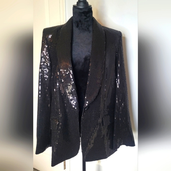 ZADIG & VOLTAIRE Sequin Black Blazer. NWT - Picture 9 of 12